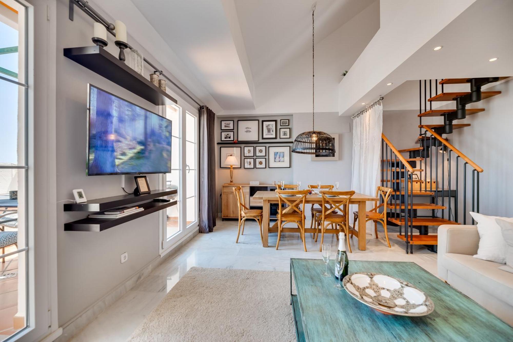 Apartament Elegant 2 Bdrm Penthouse With Bbq And Pools Marbella Zewnętrze zdjęcie