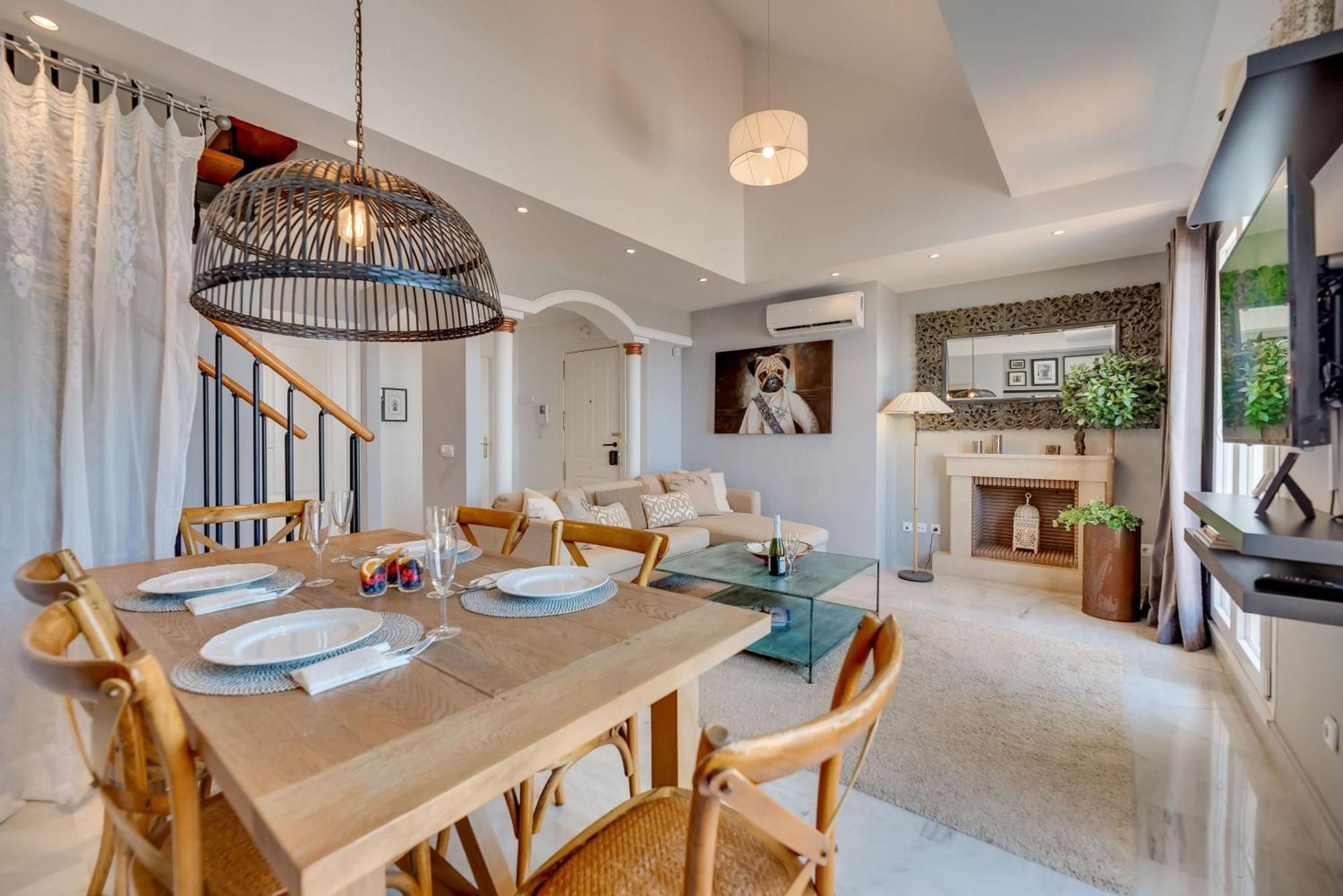Apartament Elegant 2 Bdrm Penthouse With Bbq And Pools Marbella Zewnętrze zdjęcie